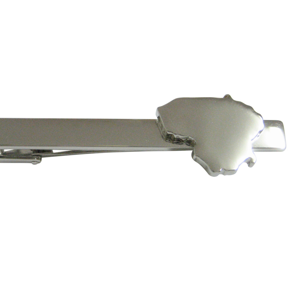 Lithuania Map Shape Square Tie Clip - image 1